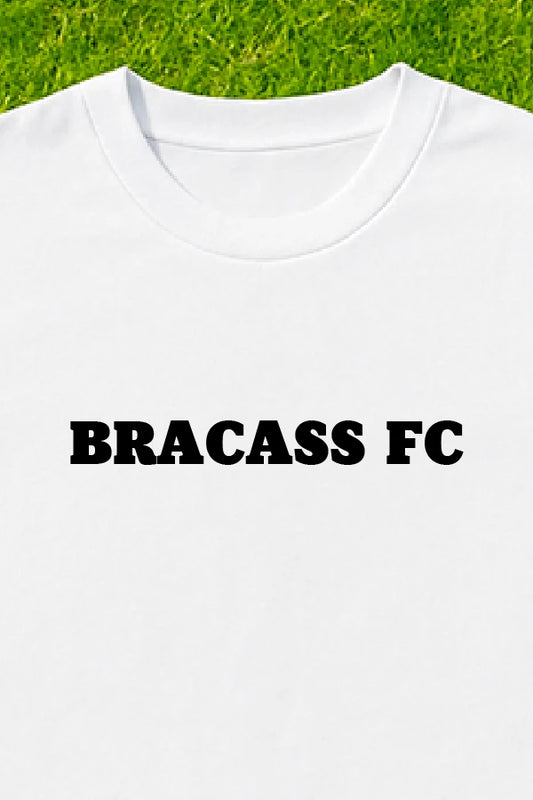 T-shirt Bracass-FC Le Classic Blanc Noir