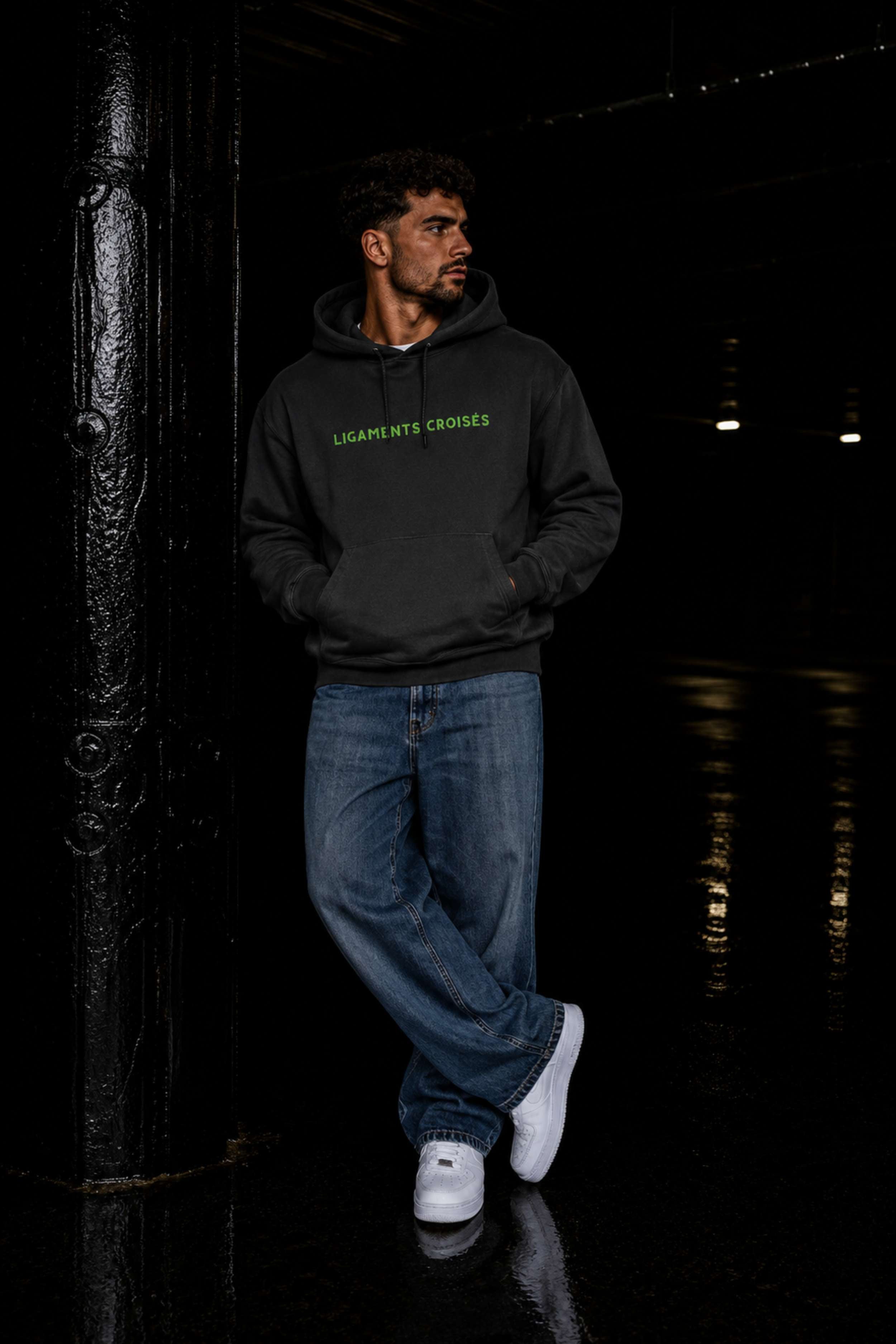 Sweat Néon Hiver Noir