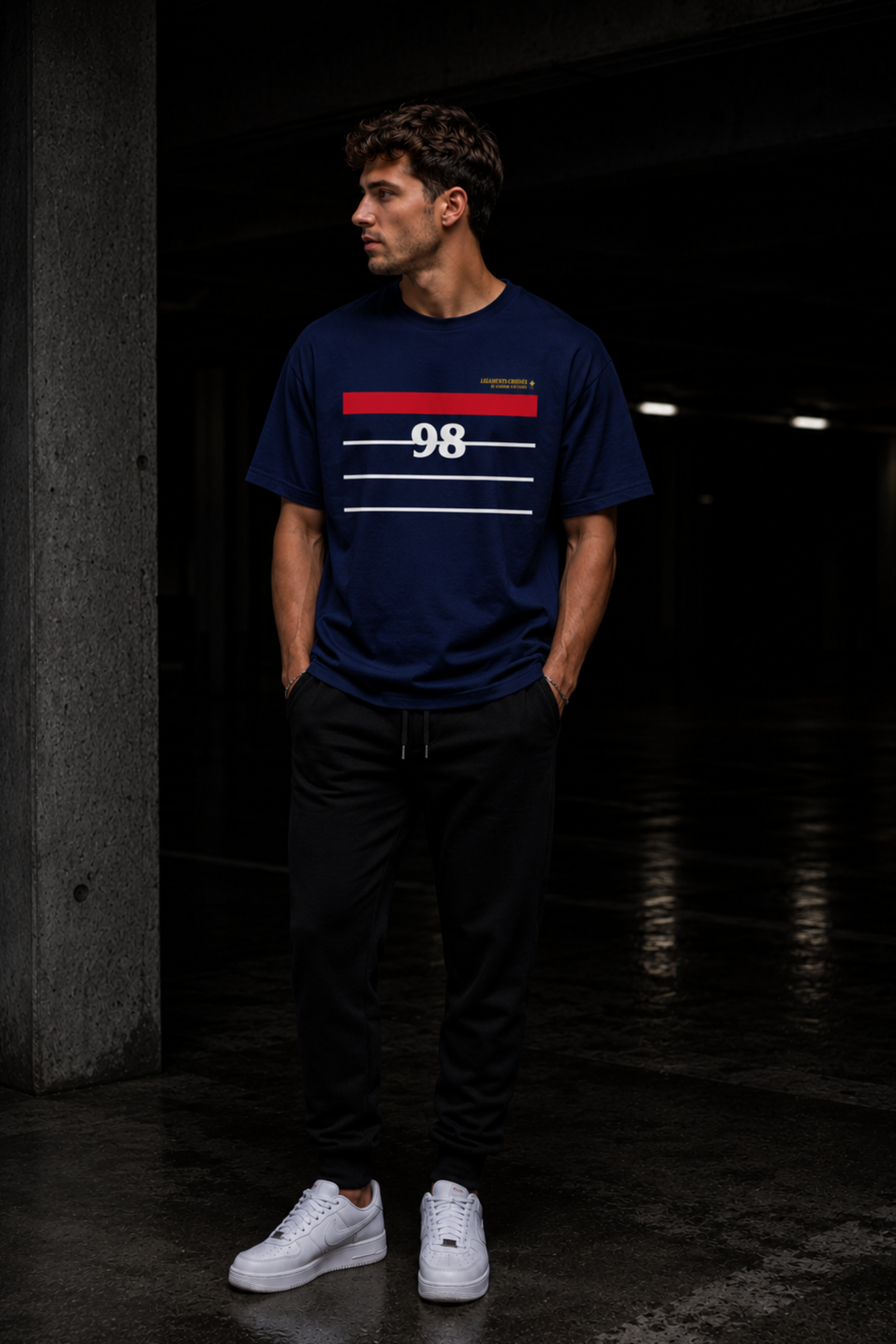 T-shirt 98 LC x Kulte Bleu Marine