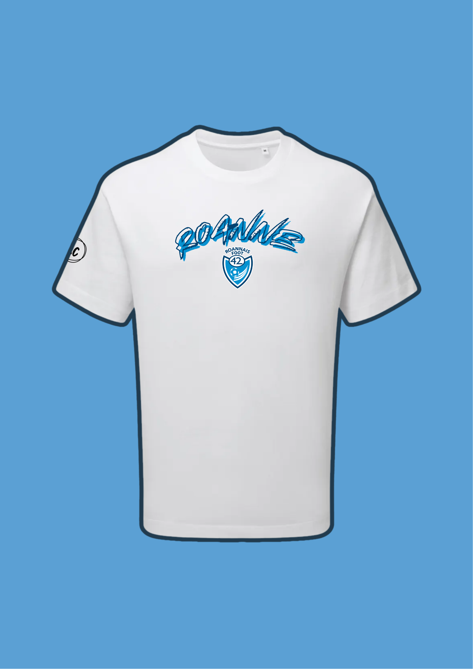T-shirt blanc Roanne manuscrite