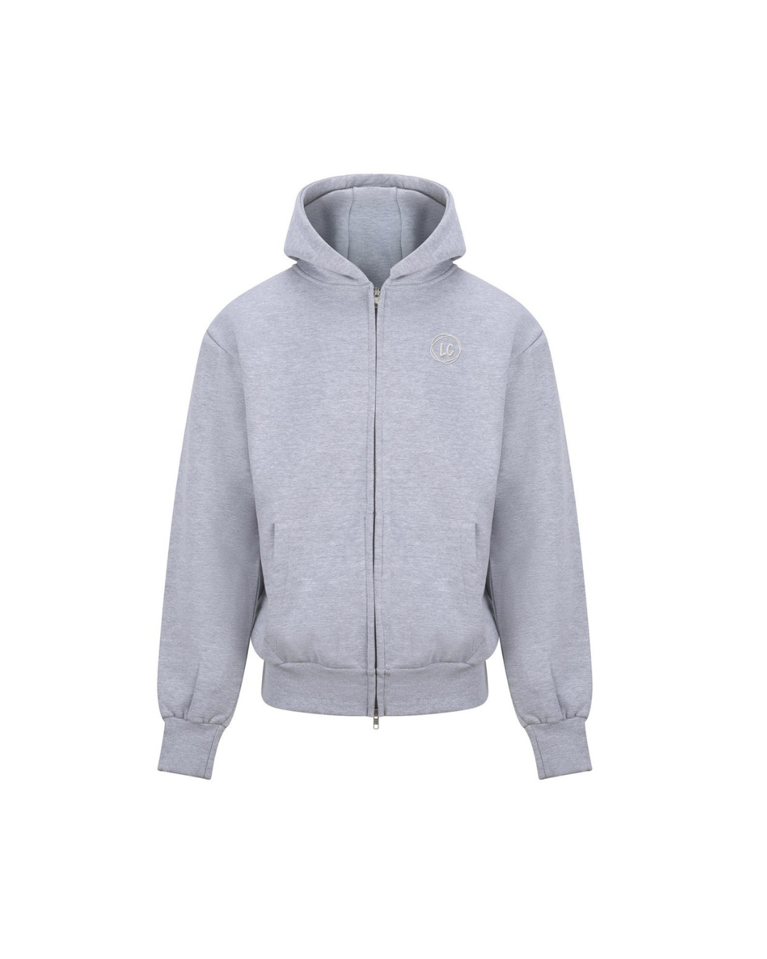 Veste zippée à capuche LC Gris Chiné