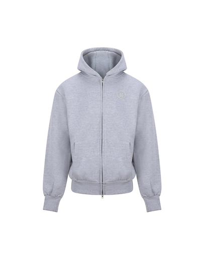 Veste zippée à capuche LC Gris Chiné