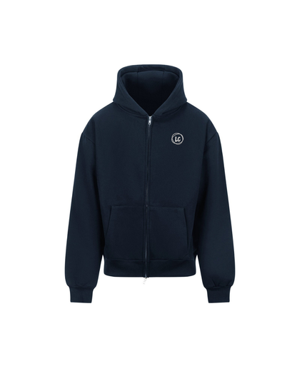 Veste zippée à capuche LC Bleu Marine