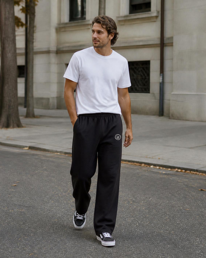 Jogging large LC Noir porté homme