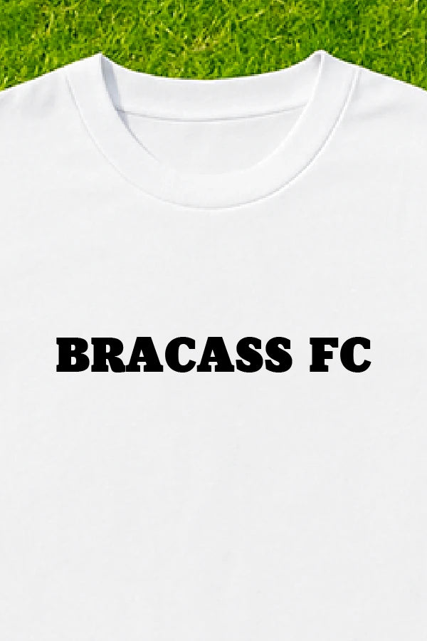 T-shirt Bracass-FC Le Classic Blanc Noir