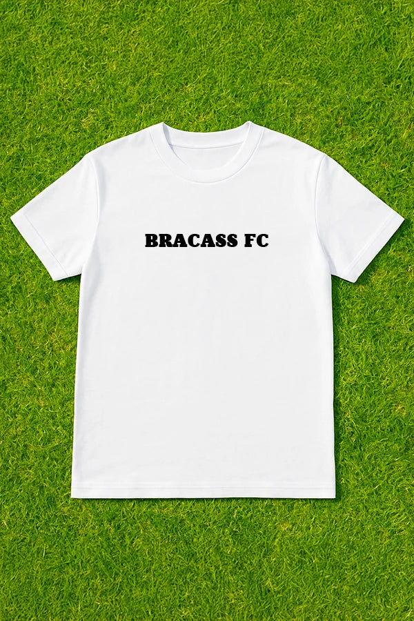 T-shirt Bracass-FC Le Classic Blanc Noir