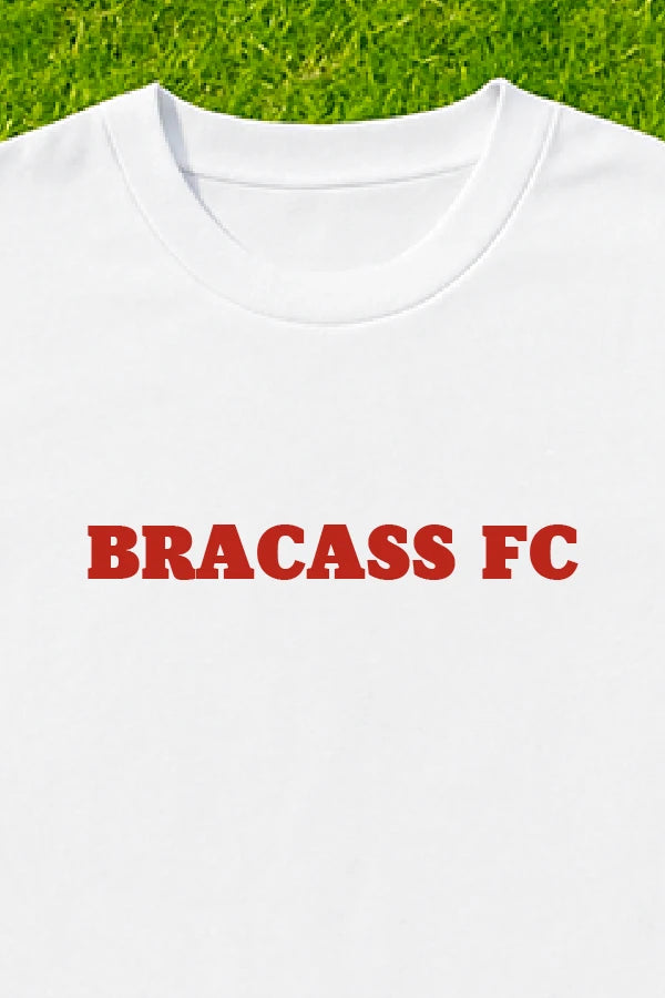 T-shirt Bracass-FC Le Classic Blanc rouge