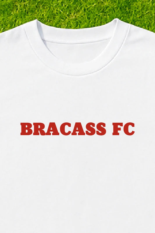 T-shirt Bracass-FC Le Classic Blanc rouge