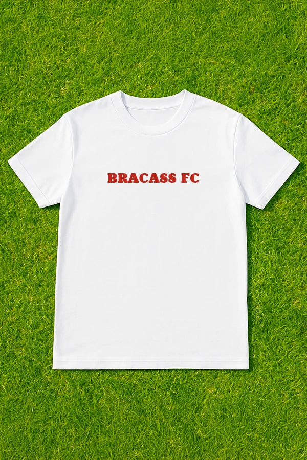 T-shirt Bracass-FC Le Classic Blanc rouge