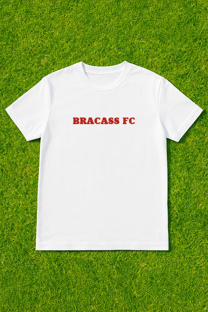 T-shirt Bracass-FC Le Classic Blanc rouge