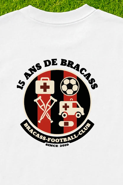 T-shirt Bracass-FC Le 15ans Blanc
