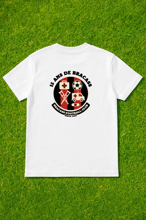 T-shirt Bracass-FC Le 15ans Blanc
