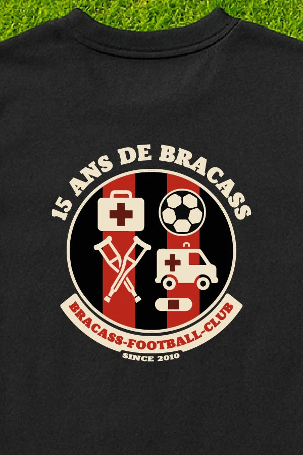 T-shirt Bracass-FC Le 15ans Noir