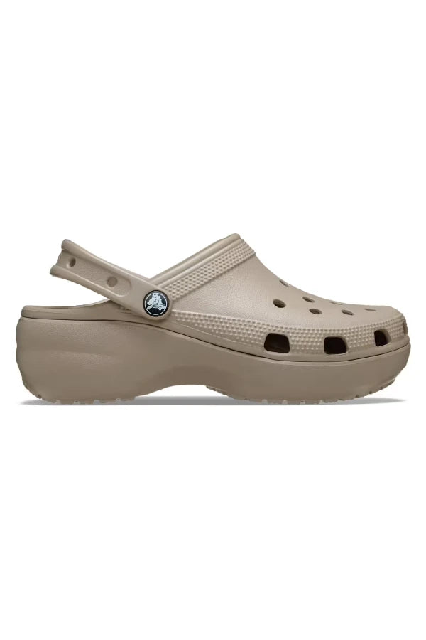 Classic Platform Clog Women Taupe
