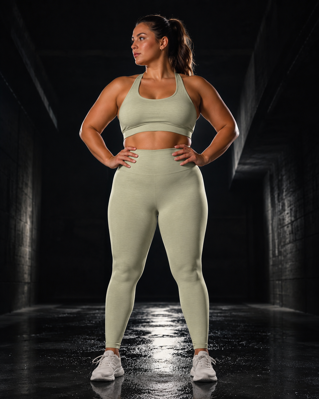 Legging flex - Vert Sauge - Morphologie