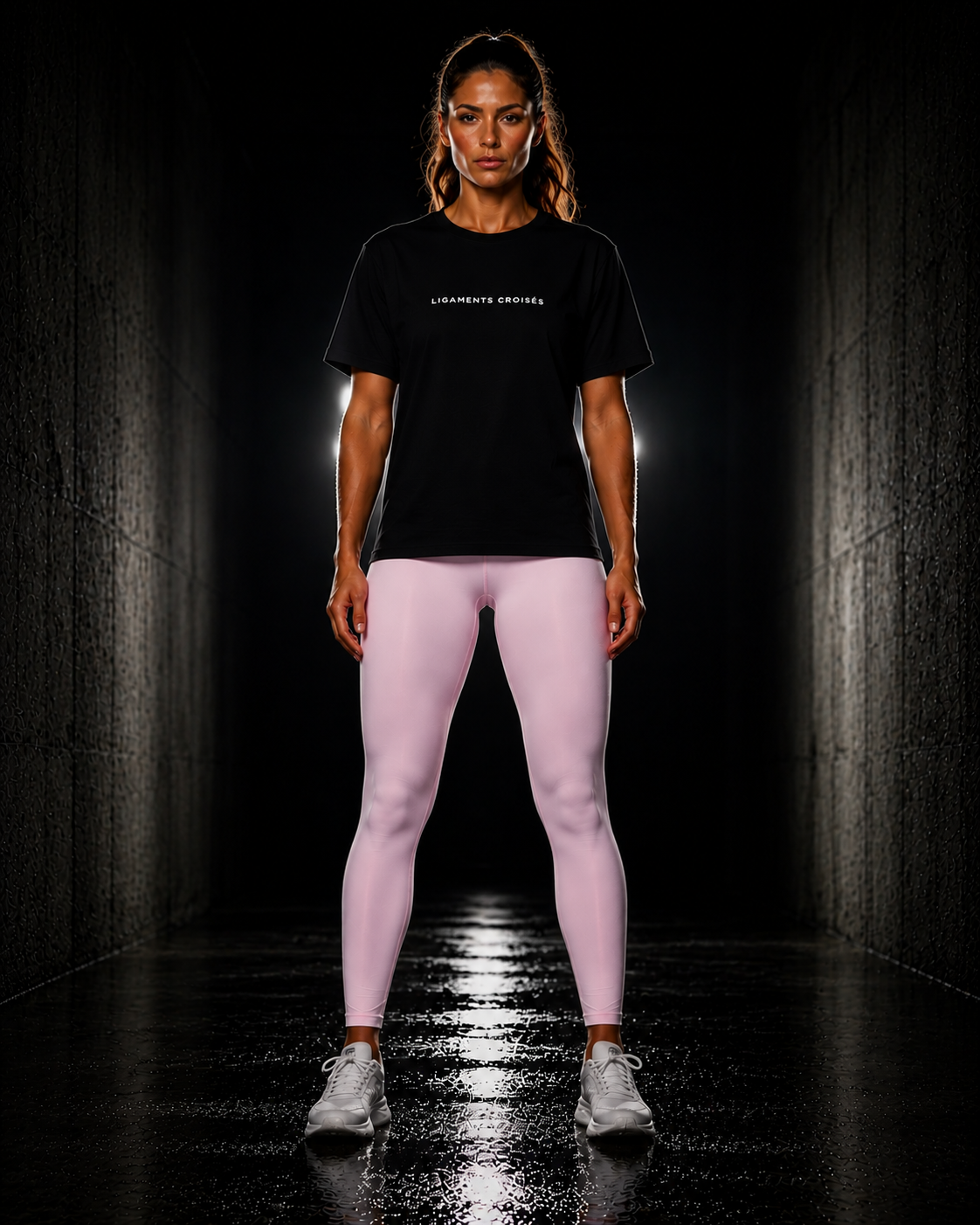Legging flex - Rose Clair - Mannequin face (T-shirt)
