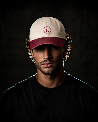 Casquette Vintage - Ecru Rouge - Face