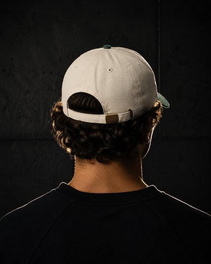 Casquette - Ecru Vert Bouteille - Dos