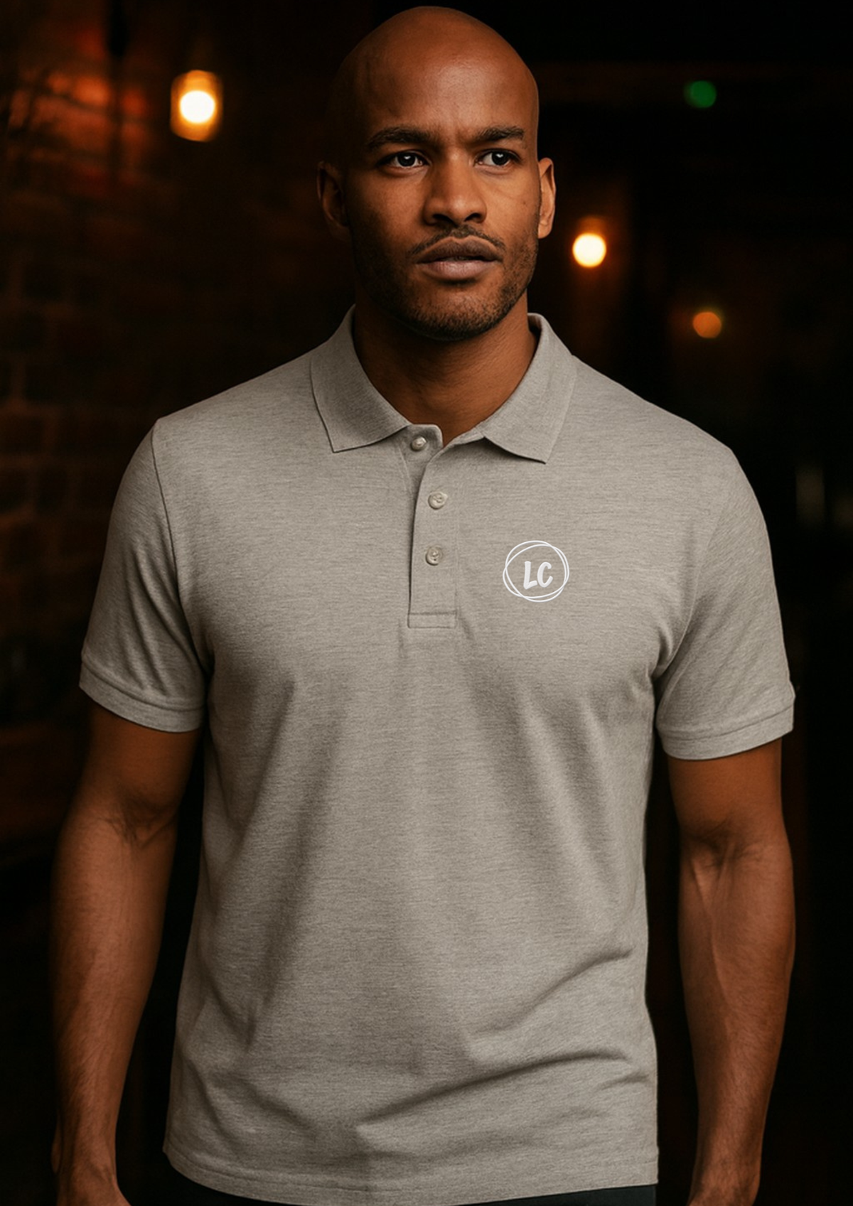 Polo Classique LC Gris Chiné Clair
